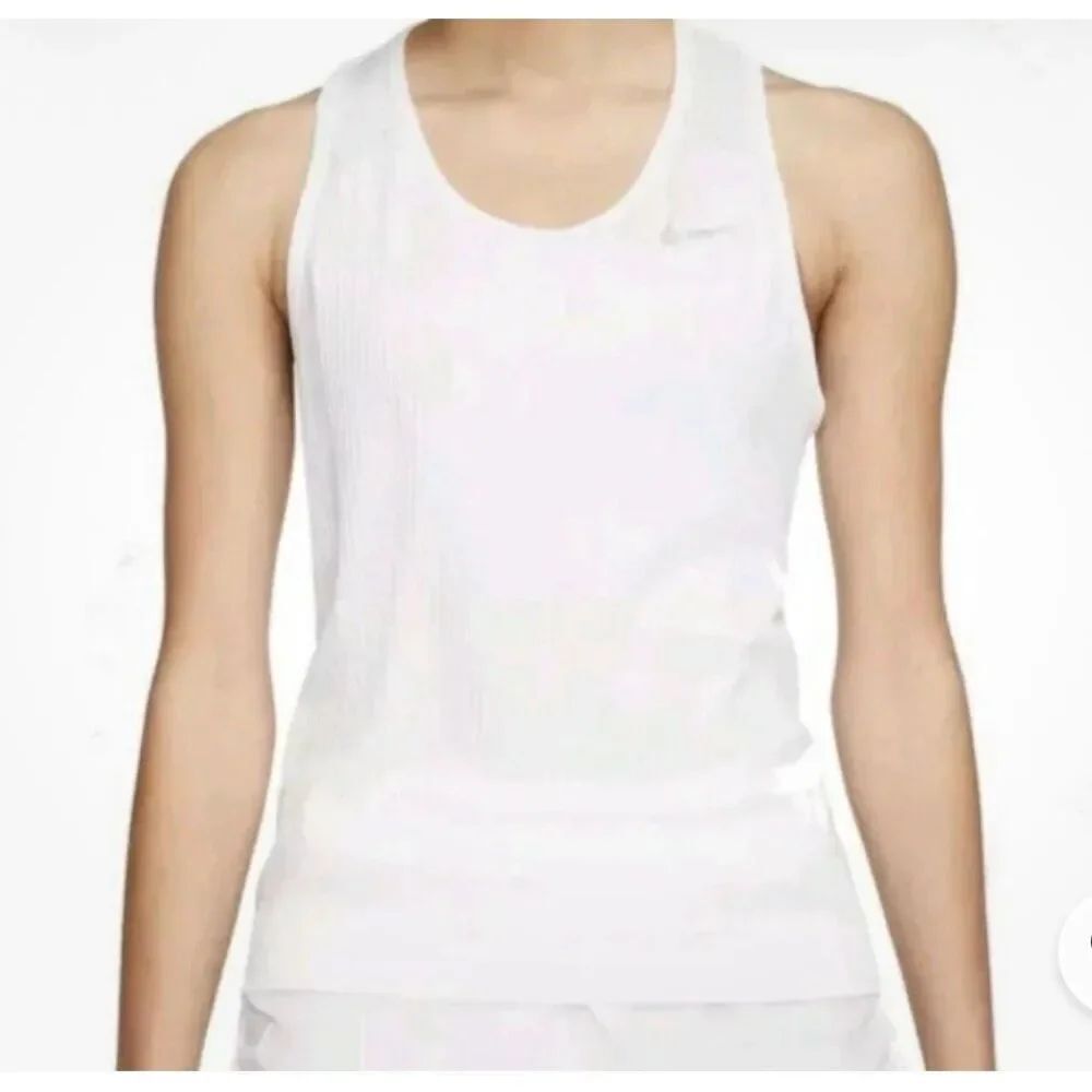 Nike Sports Tank Top Dri Fit Size Medium white